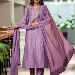 Aaghnya Women Viscose Rayon Printed Kurta Sets-image-14