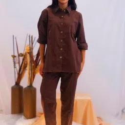 Freo Pure Cotton Relaxed-Fit Button-Down Shirt & Trousers Co-Ord Set-picture-28