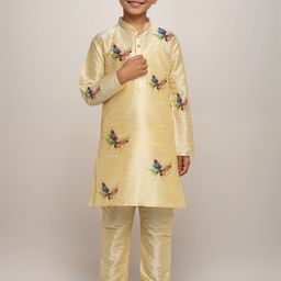 DEVOILER Boys Butterfly Printed Straight Kurta-picture-24