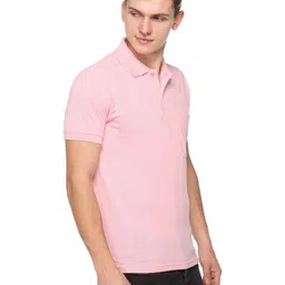 Colors and Blends Men Solid Polo Collar Cotton T-shirt image 2