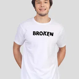 Greylongg Typography Printed Applique T-shirt-picture-25