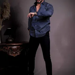 Foomer Men Standard Printed Casual Shirt image 2