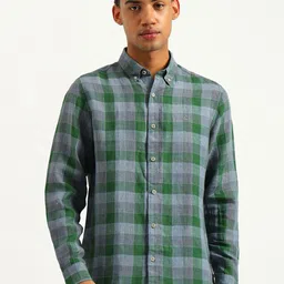 United Colors of Benetton Men Buffalo Checks Opaque Checked Casual Shirt-picture-28