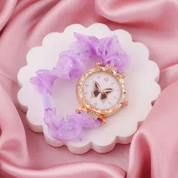 SZN Women Dial & Straps Analogue Watch Zudi Ribbin Purple Av-image-35