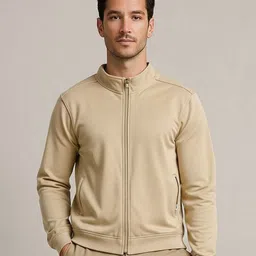 Octave AW25 Mock Collar Long Sleeves Fleece Front-Open Sweatshirt-picture-12