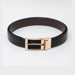 Roadster Men Textured PU Reversible Formal Belt image 4