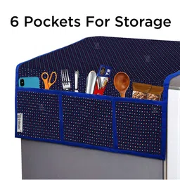 E-Retailer 3 Pieces Appliance Cover Combo 1 Refrigerator Top Cover & 2 Fridge Handle Cover image 5