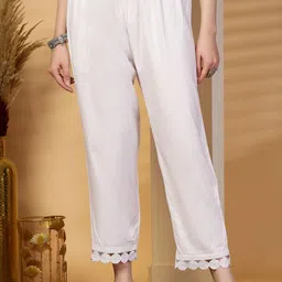 all about you Women Smart Flared Easy Wash Trousers-image-89