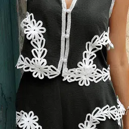 MIAKEE Self-Designed V-Neck Top & Shorts Co-Ords Set image 2