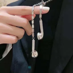 Arzonai Silver-Toned Stainless Steel Necklace-image-74