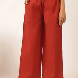 Vbuyz Floral Yoke Design Sequinned Pure Cotton Straight Kurta With Palazzos & Dupatta image 4