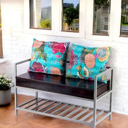 Ikiriya 2 Seater Couch With 2 Pcs Printed Cushions-picture-9