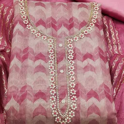 Ishin Printed Unstitched Dress Material image 2