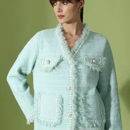 KALINI Self-Design Long Sleeves Coat-image-33