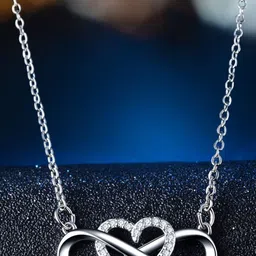 Arzonai Women White & Silver-Plated Artificial Stones Alloy Chain-picture-12