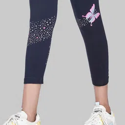 ZUNIORS SSC Girls Pack of 3 Cotton Regular Fit Printed Capris image 4