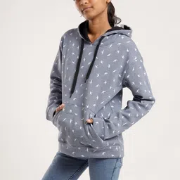 CHILINS Girls Printed Hooded Sweatshirt image 4