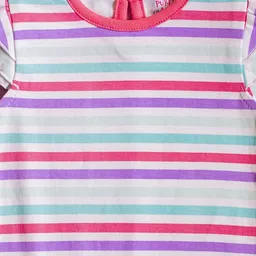 SNUGGLY MONKEY Girls Pack of 3 Printed Cotton Bodysuits image 4