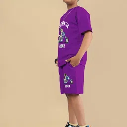 WEARDUDS Kids Cotton Authentic Rider Printed Regular Fit T-shirt image 4