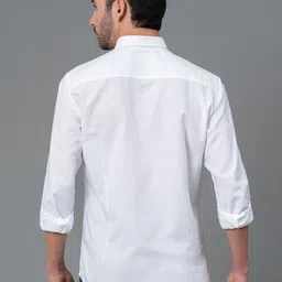 Red Tape Men Solid Button-Down Collar Pure Cotton Casual Shirt image 4