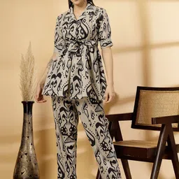 Pistaa Printed Pure Cotton Top & Trouser Co-Ords-picture-22