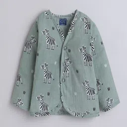 Polka Tots Infants Pack Of 3 Printed Cotton Jhabla PTFV-10259 image 5