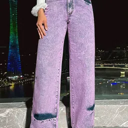 StyleCast x Revolte Women Straight Fit Highly Distressed Jeans-image-82