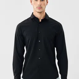 Snitch Men Slim Fit Solid Spread Collar Casual Shirt-picture-23