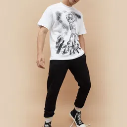 Fame Forever by Lifestyle Men Printed Raw Edge T-shirt image 5