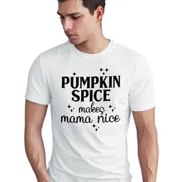 Seekbuylove Typography Printed Round Neck Pure Cotton Bio Finish T-shirt image 3