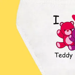 NUSYL Girls Pack Of 3 Printed Cotton Basic Briefs image 4