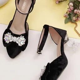 SELDOFIT Women Embellished Heels image 2