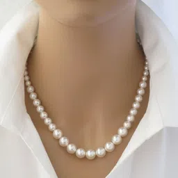 Its 4 You Silver-Plated Alloy Pearls Statement Necklace image 1