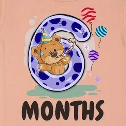 Arvesa Infants Printed Round Neck Bodysuits image 3