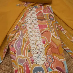 Soch Printed Pure Cotton Unstitched Dress Material-picture-19