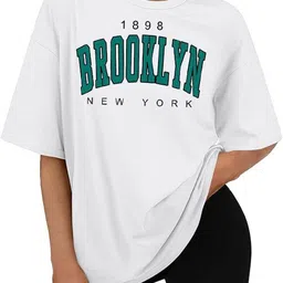 Fasha Women Typography Printed T-shirt-image-13