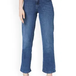 Kraus Jeans Women Wide Leg High-Rise Light Fade Stretchable Jeans-picture-35