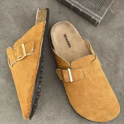 Woakers Men Leather Slip-On Comfort Sandals-picture-31