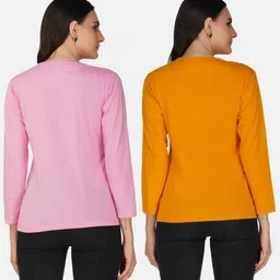 Metronaut Women 2 Printed Bio Finish Applique T-shirt image 3