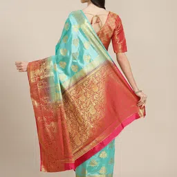 KALINI Woven Design Zari Banarasi Saree image 2