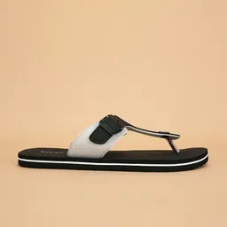 AVANT Men Fusion Grip Thong Flip Flops- Black/White image 3