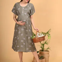 GOLDSTROMS Floral Print Maternity A-Line Dress image 3