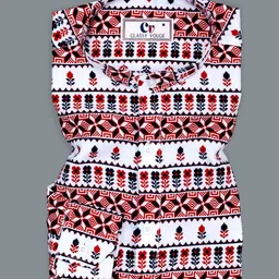 Bought First Men Geometric Printed Indie Prints Kurta image 4