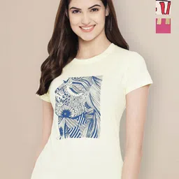 Metronaut Women Typography 3 Printed Applique T-shirt-picture-41