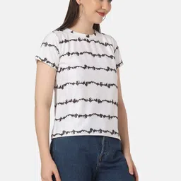 SZN Women Printed Round Neck Tops image 3