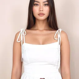 Zink London Women White Solid Sleeveless Top-picture-15