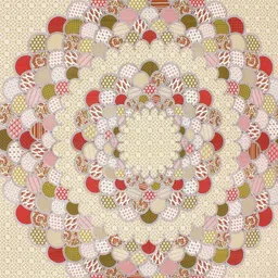 UNIBLISS Cream & Red Printed Cotton 144 TC Queen Bedsheet Set 2.15 m x 2.35 m image 3