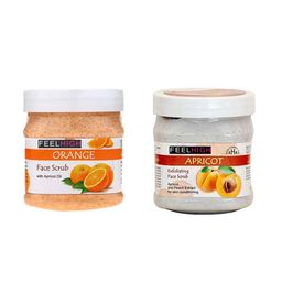 FEELHIGH Set of Orange & Apricot Face Scrub - 500 ml Each-picture-37