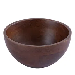 metalsmith Natural Finish 1000ml Solid Wood Serving Bowl image 3