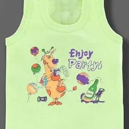 desnuda TINY HANDS Kids Unisex Pack of 6 Printed Innerwear Vest image 3